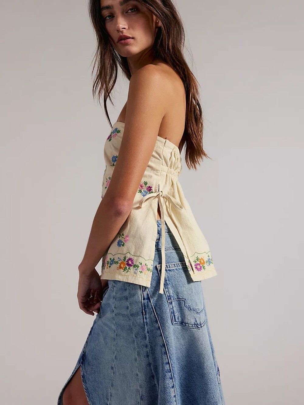 NWT Free People Doily Days Tube Top - Picture 2 of 4